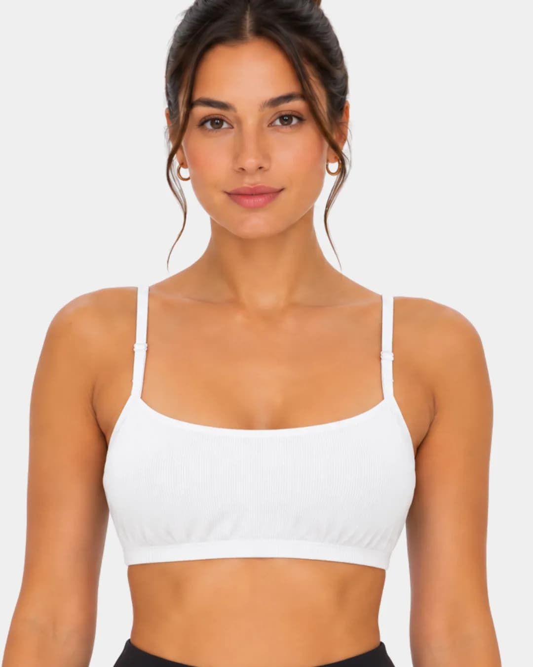 Top Alcinha Canelado Branco