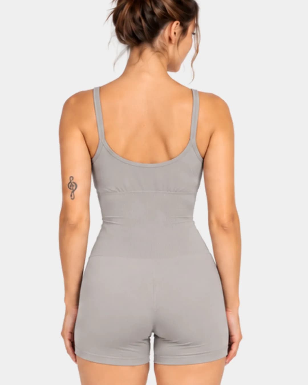 Macacão Sport Canelado De Alças Seamless